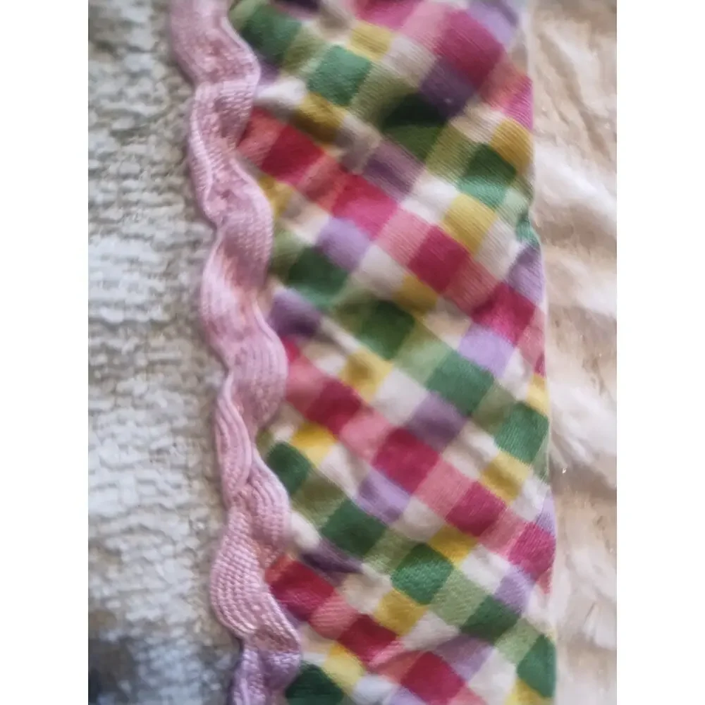 Vintage Easter Eggs Spring Fingertip Towel Embroidered pastel green pink blue